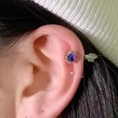 2way天使の矢 地雷かわいい 痛可愛い チュービットハートピアス 軟骨ピアス