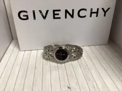 稼働品美品ジバンシイGIVENCHY シルバー 腕時計 クォーツ本物
