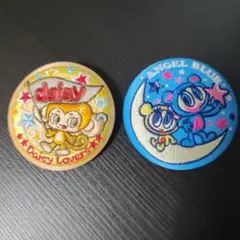 ナルミヤキャラクターズ 刺繍缶バッジ エンジェルブルー デイジーラバーズ
