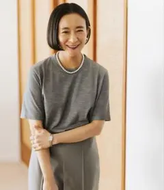 【新品】スタイリスト佐藤佳菜子 × SLOANE ウール混 クルーネックTシャツ