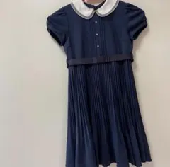 familiar 半袖ワンピース 120 ネイビー