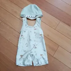 水着　帽子付き　恐竜柄