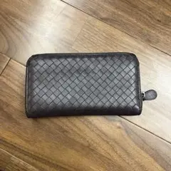 BOTTEGA VENETA 長財布 ダークブラウン