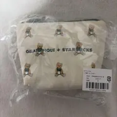 新品未開封】ジェラートピケ スターバックス ポーチ ベア スタバ 