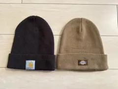 Carhartt & Dickies ニット帽 2点セット