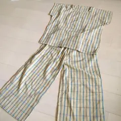 ハンドメイド♪着物リメイク　浴衣　セットアップ　部屋着　パジャマ