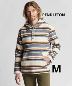 PENDLETON ペンドルトン　ボーダー柄　プルオーバーパーカー　Mサイズ