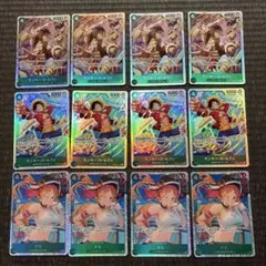 ワンピースカード【即日発送‼️】黒紫ルフィ ST26 ニカ リーダー4枚