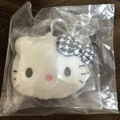 サンリオ　キティ　フェイス形マスコットキーホルダー　ブラック