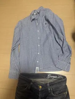 A BATHING APE ギンガムチェック 長袖シャツ