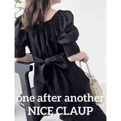 one after another NICE CLAUP バックリボンワンピース