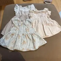 ベビー服 トップス、ワンピース 3点セット
