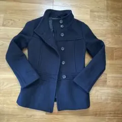 訳あり コムサイズム ジャケット ネイビーコート