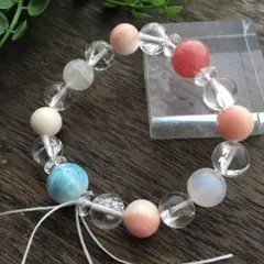 高品質！12mmロイヤルラリマー アイリスクオーツ デザインブレス♡