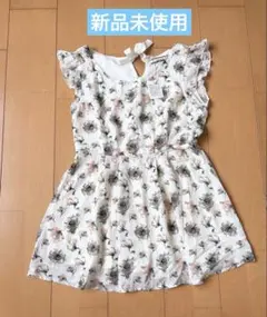 オリーブデオリーブ 花柄 ノースリーブ ミニワンピース