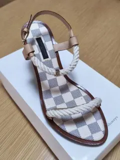 LOUIS VUITTON ダミエ アズール ロープ サンダル - メルカリ