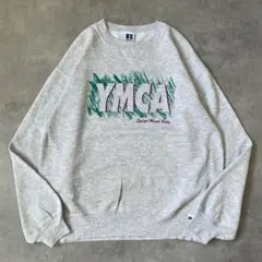 ラッセルアスレチック スウェット 古着 90s USA L 企業ロゴ 17555