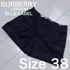 ☆BURBERRY BLUE LABEL☆【美品】ブラックショートパンツ 38♡