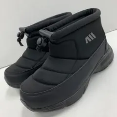 新品★レディース★Lサイズ★撥水 裏起毛 軽量ショートブーツ 黒 594N