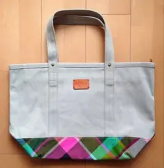 AVOCA トートバッグ キャンバス グレー/マルチカラーのサムネイル