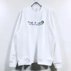 新品（What it isNt）マークゴンザレス スウェット ホワイト XL
