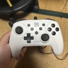 BR-0028 有線コントローラー ホワイト　ターボ機能付き