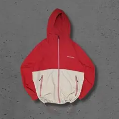 Columbia コロンビア ナイロン パーカーバイカラー レッド L Y2K