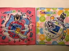 たまごっち ミニタオル 、（ハンカチ）2枚セット