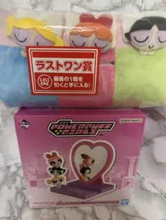 パワーパフガールズ 一番くじ　ラストワン賞 A賞ミラー付スマホスタンド