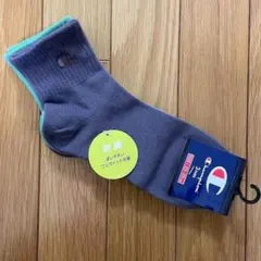 【新品、CHAMPION】ロゴ刺繍入りソックス　３色　２３～２５ｃｍ　３足セット