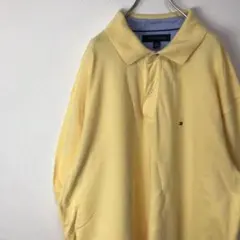 USA古着 トミーヒルフィガー TOMMY HILFIGER ポロシャツ 黄色