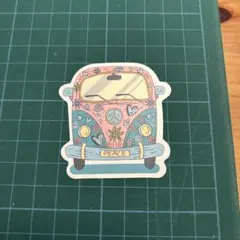 防水ステッカー　サーフィン　ハワイ　波　ワーゲン