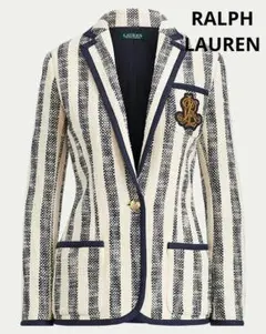 ラルフローレン　近年モデル　エンブレム　ツイードジャケット　金ボタン　未使用
