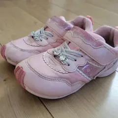 ムーンスター キャロット スニーカー ジュニア  ピンク 18センチ