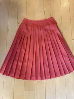 NEWYORKER オレンジ　プリーツスカート