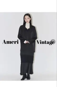 Ameri JACKET SET FLUFFY LACE DRESS Sサイズ黒