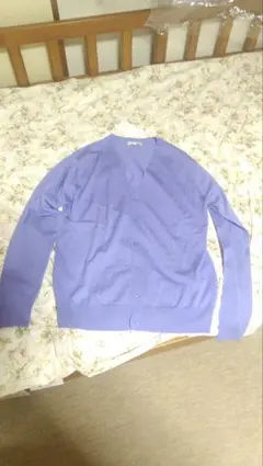 新品　ユナイテッドアローズ　メンズ　ニットカーディガン　ライラック　S