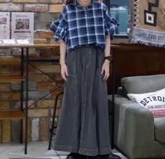 Mila Owen 後リボンボリュームオフショルブラウス M ネイビー系 