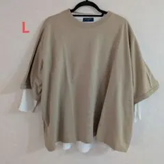 メンズ　ビッグTシャツ　レイヤードのサムネイル