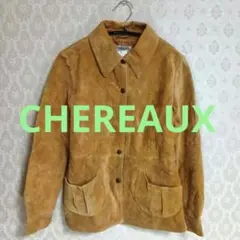 新品 タグ付 CHEREAUX シェロー ベージュ 本革 スエードジャケットのサムネイル