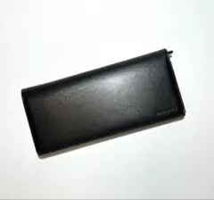 新品【ミラショーン】シャドウエンボスレザー フラップ被せ 長財布 ブラックのサムネイル