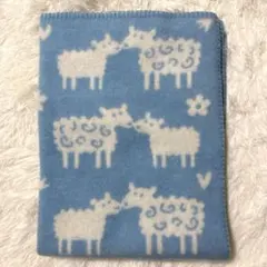 新品 クリッパン ウール ブランケット ブルー 70㎝✖️90糎
