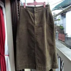 【美品】UNIQLO オリーブ コーデュロイ ロングスカート