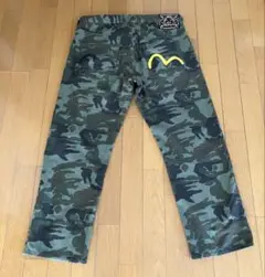 EVISU エヴィス　エビス　迷彩　L　黄色かもめ　カモフラ