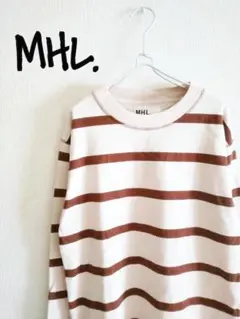 D222380 MHL. ボーダー ロングスリーブカットソーのサムネイル
