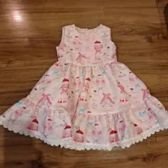 【美品】メゾピアノ ワンピース ドレス シュガーケーキ リボン