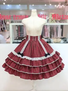 メタモ♡Dress up はしごレースハイウエストスカートのサムネイル
