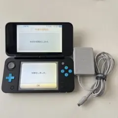 New 2DS LL ターコイズ×ブラック本体　ACアダプター付　箱なし