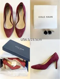 COLE HAAN コールハーン スエード パンプス ハイヒール 23.5cm