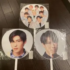 Snow Man ジャンボうちわ　目黒蓮　宮舘涼太　グループ　Mania